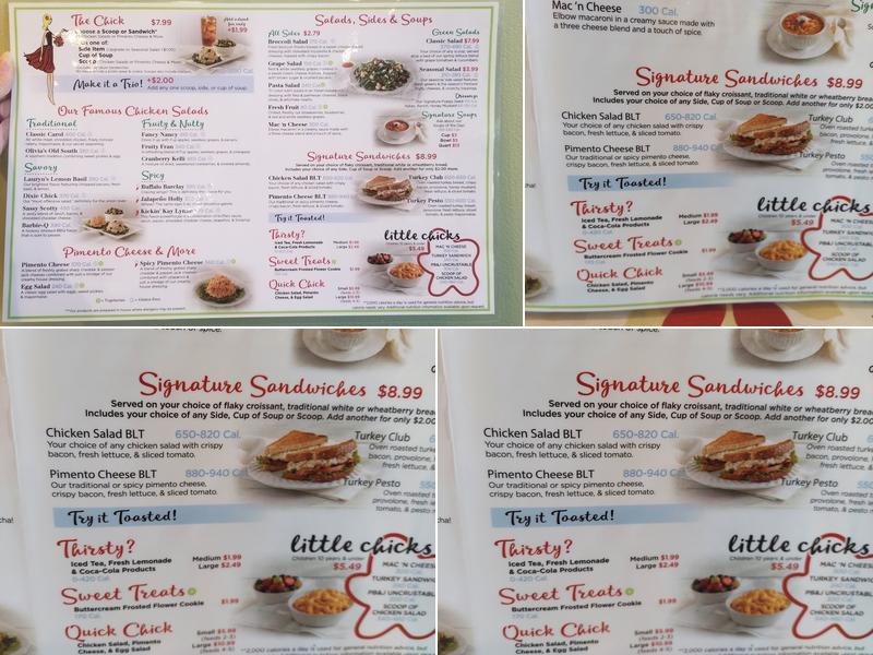 Chicken Salad Chick Menu