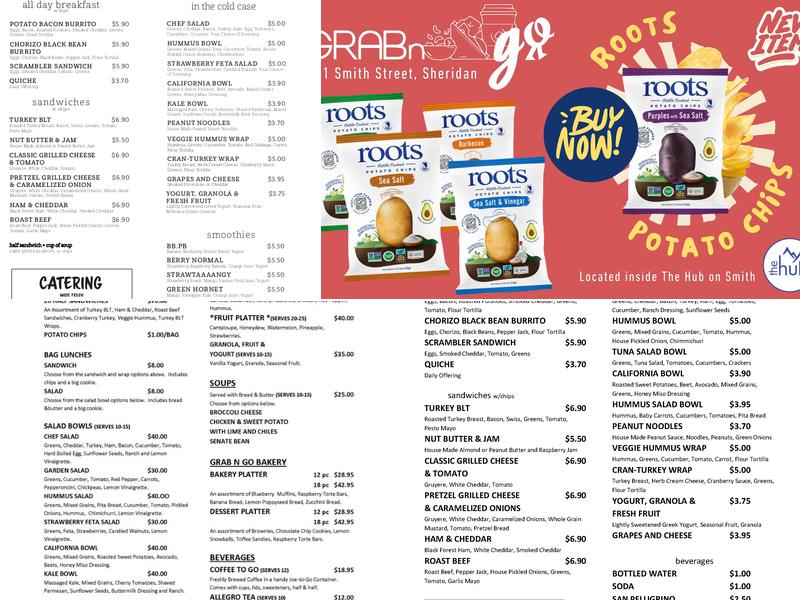Grab N Go Menu