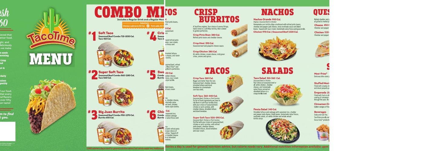 Taco Time Menu