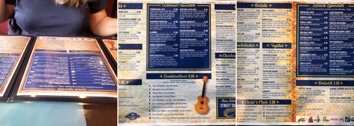 Mariachi’s Mexican Restaurant Of Dierks Menu