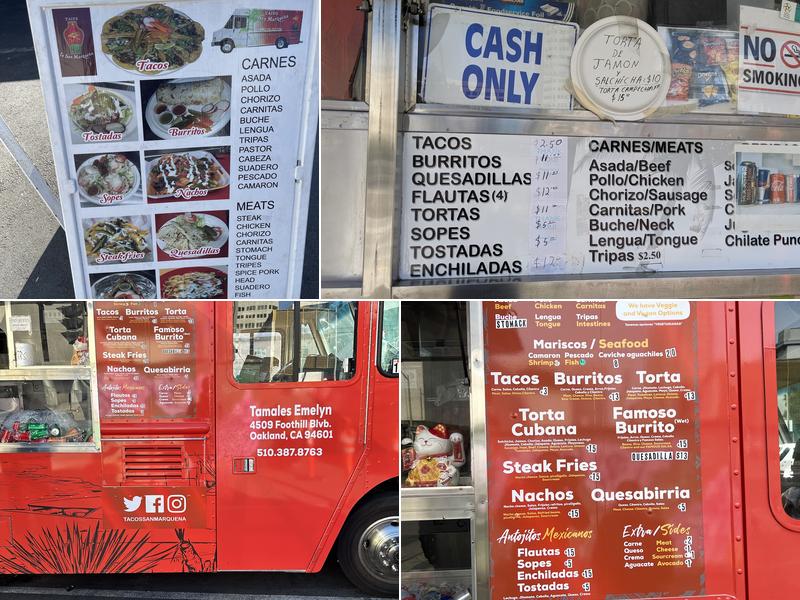 Tacos La San Marqueña (Taco Truck) Menu