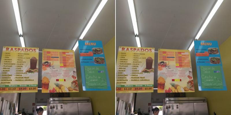 Raspados las Piñas Menu