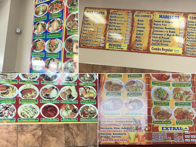 Tacos Don Chuy Menu