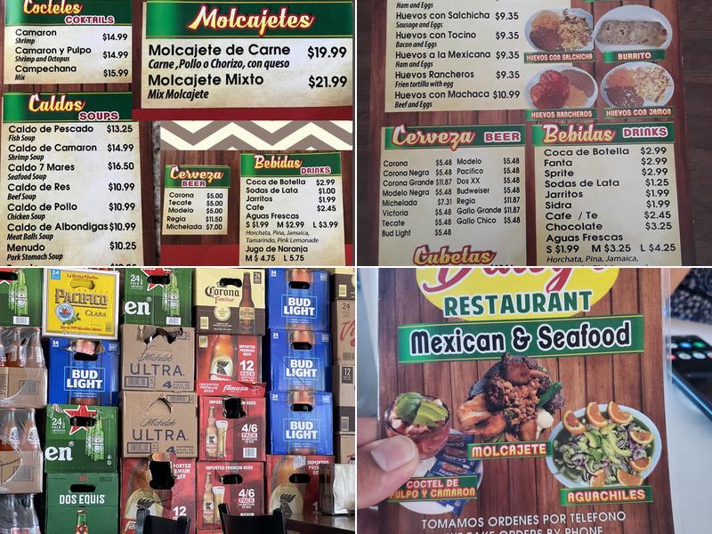 Daisy's Restaurant Menu