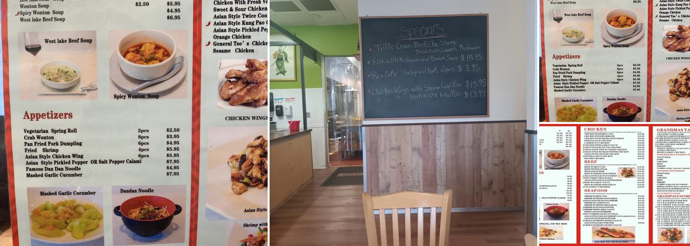 Let’s Eat Asian Fusion Menu
