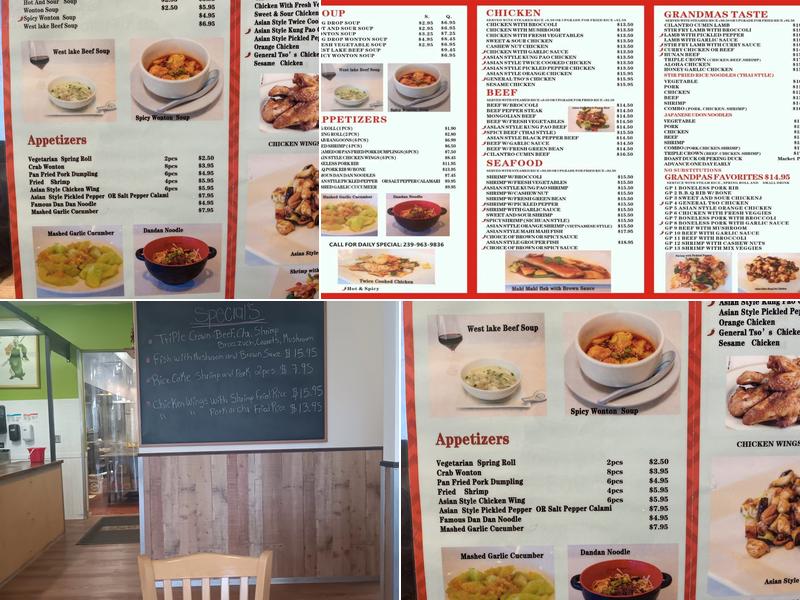 Let’s Eat Asian Fusion Menu