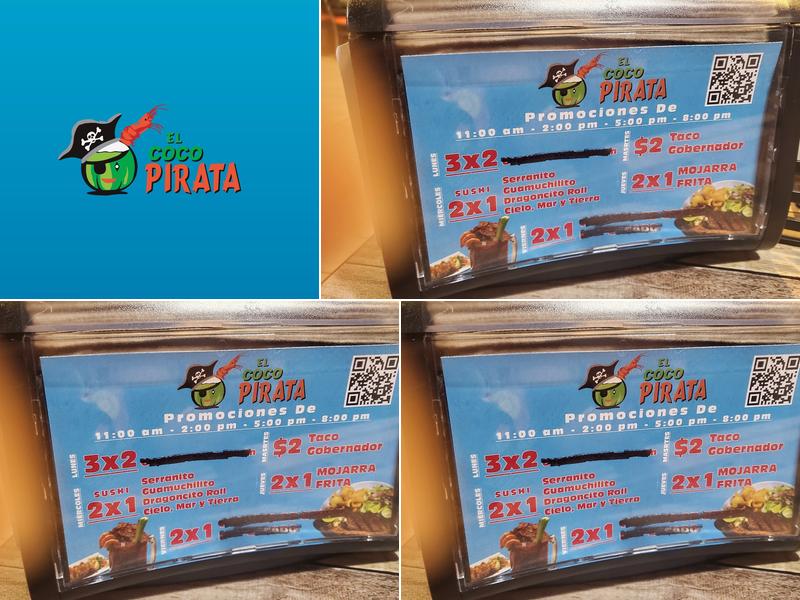 El Coco Pirata Menu