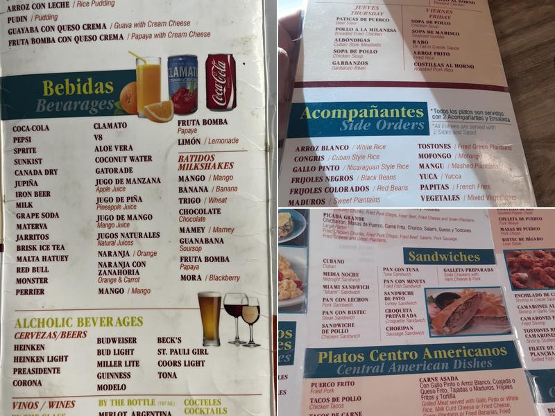 El Patio Cafe Restaurant Menu