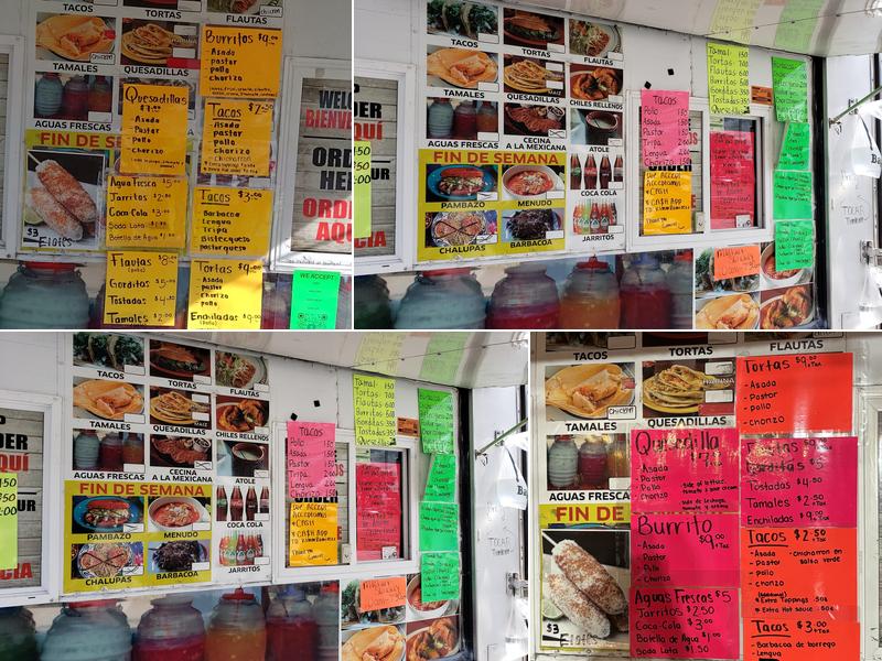 Taqueria Hidalgo Menu