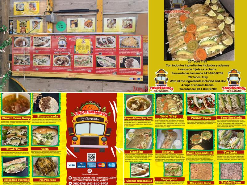 TacoSchool El Compadre Menu