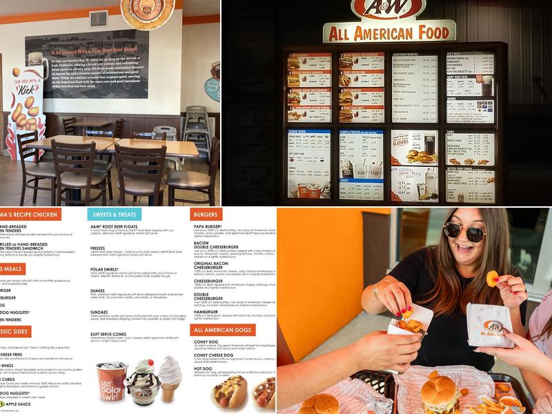 A&W Restaurant Menu