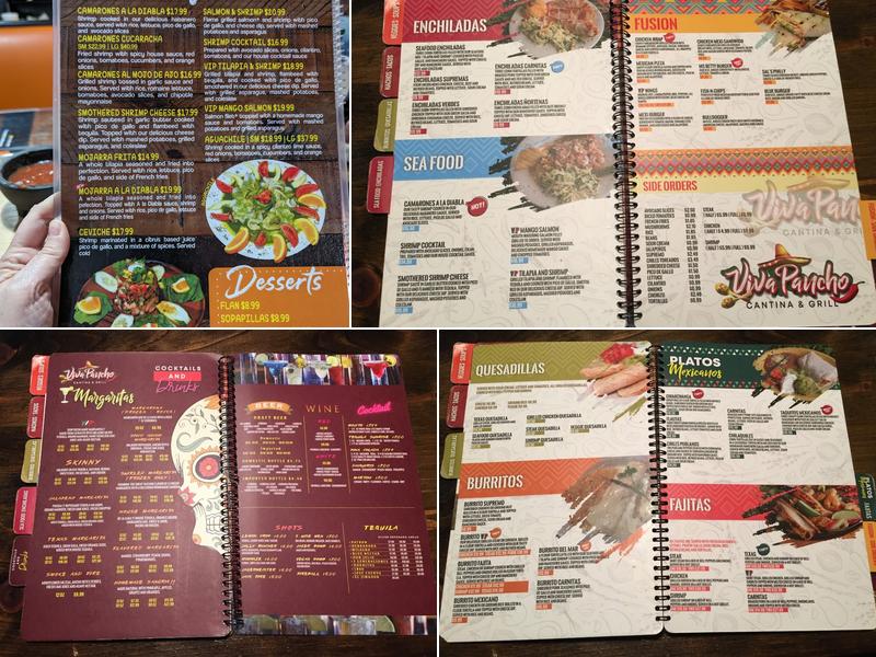 Viva Pancho Cantina & Grill Menu