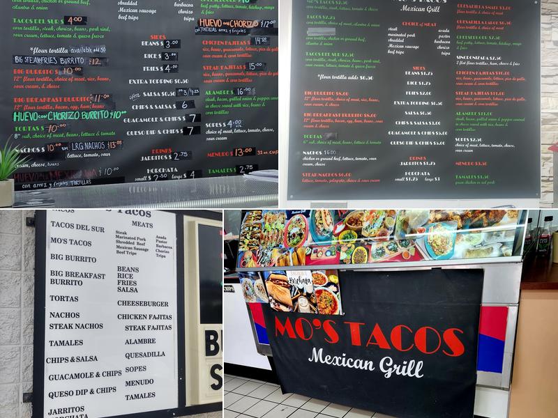 Mo's Tacos Menu