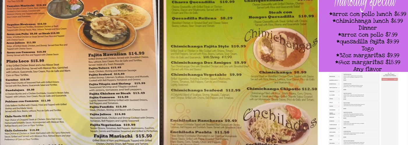 El Mariachi Mexican Grill Menu