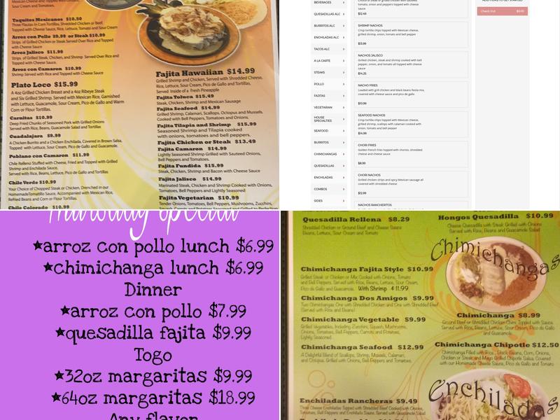 El Mariachi Mexican Grill Menu