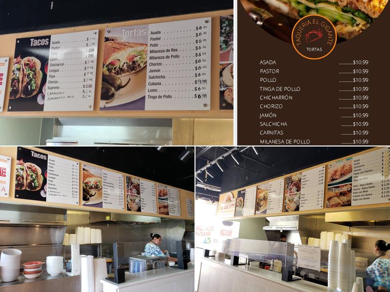 El Gigante Taqueria y Tamaleria Menu