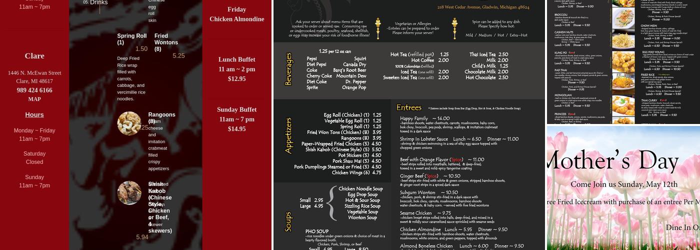 Chee Peng Clare Menu