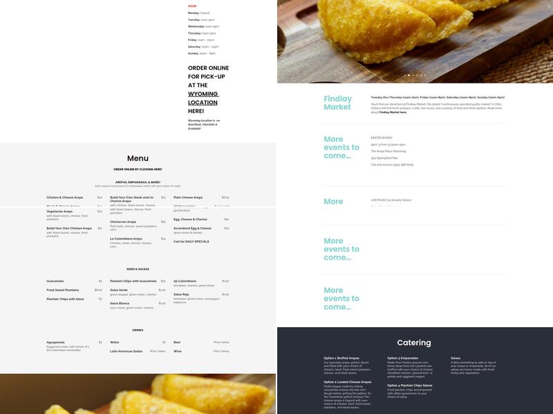 The Arepa Place Menu