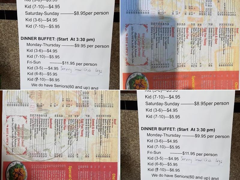 City Buffet Sushi & Grill Menu