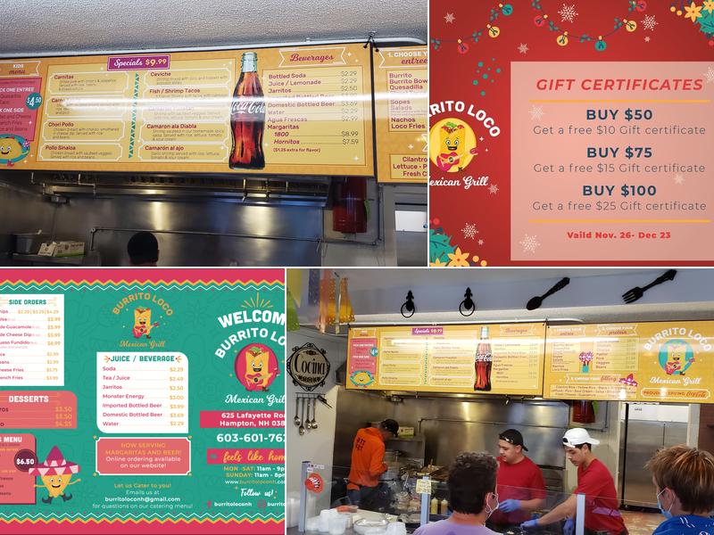 Burrito Loco Mexican Grill Menu