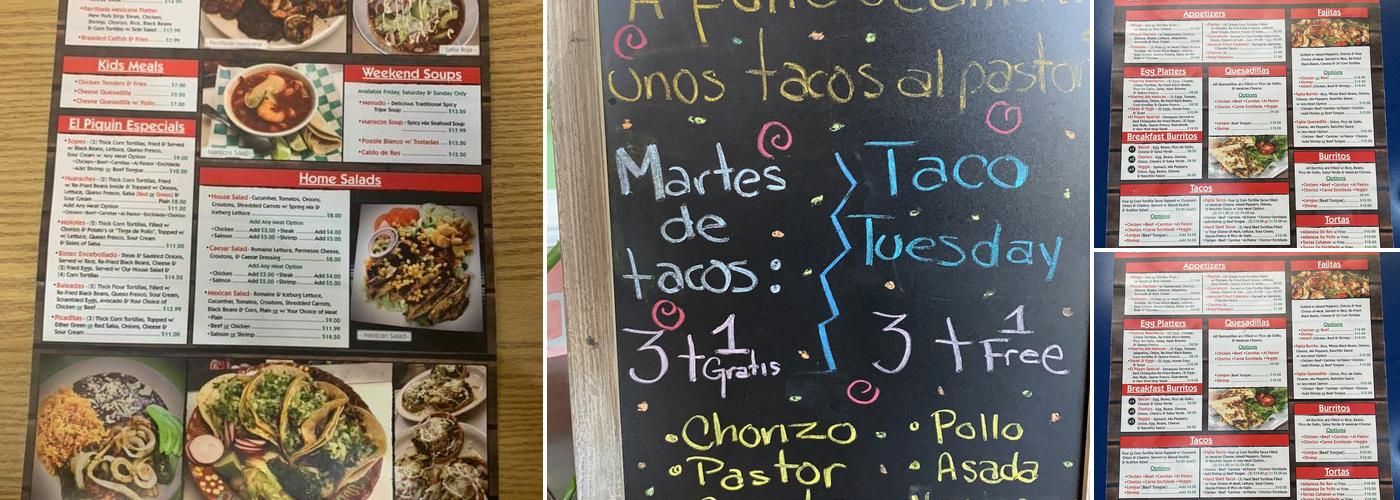 El Piquin Restaurant 2 Menu