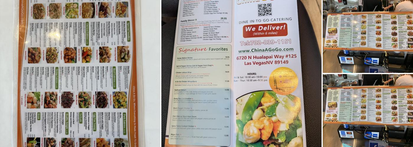 China A Go Go（N Hualapai) Menu