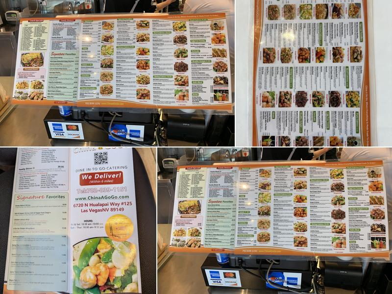 China A Go Go（N Hualapai) Menu