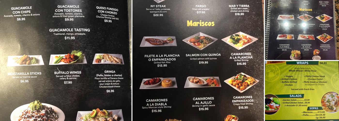 Agave Menu