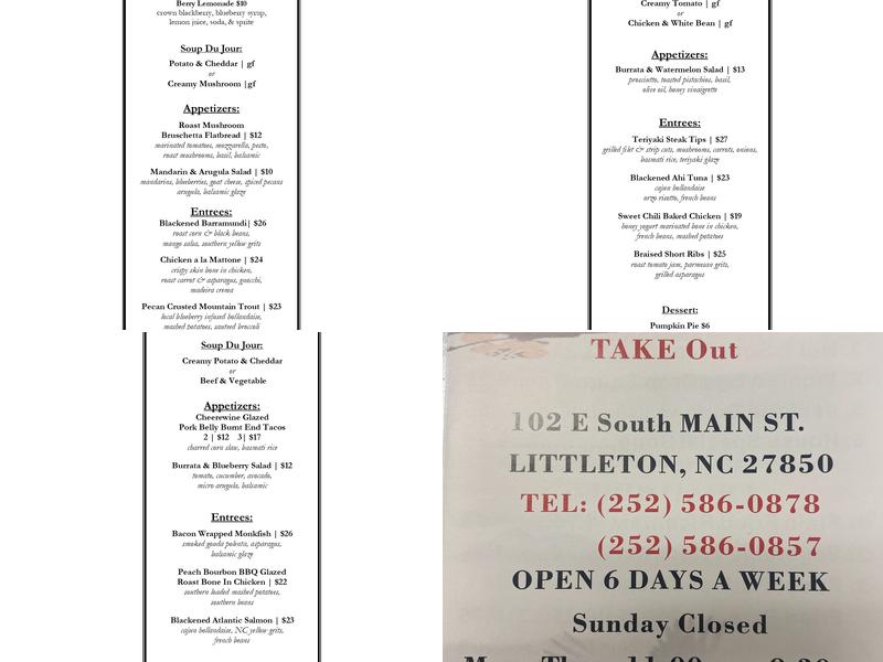 NO.1 Restaurant Menu