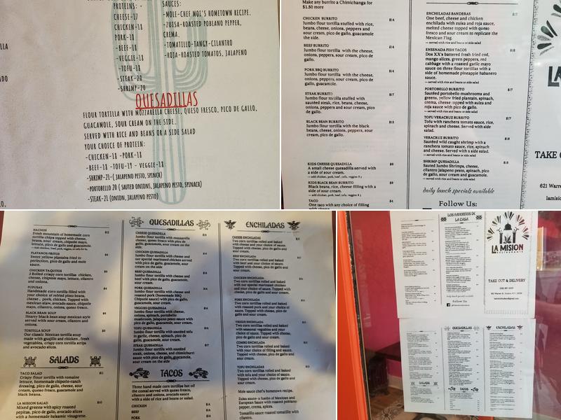La Mision Menu
