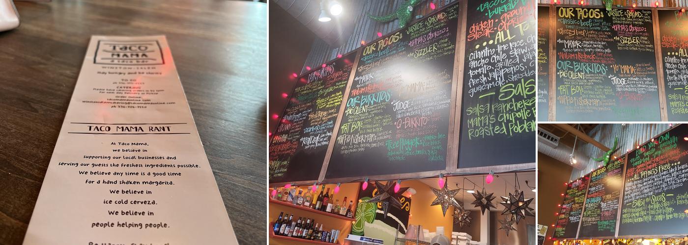 Taco Mama - Winston-Salem Menu