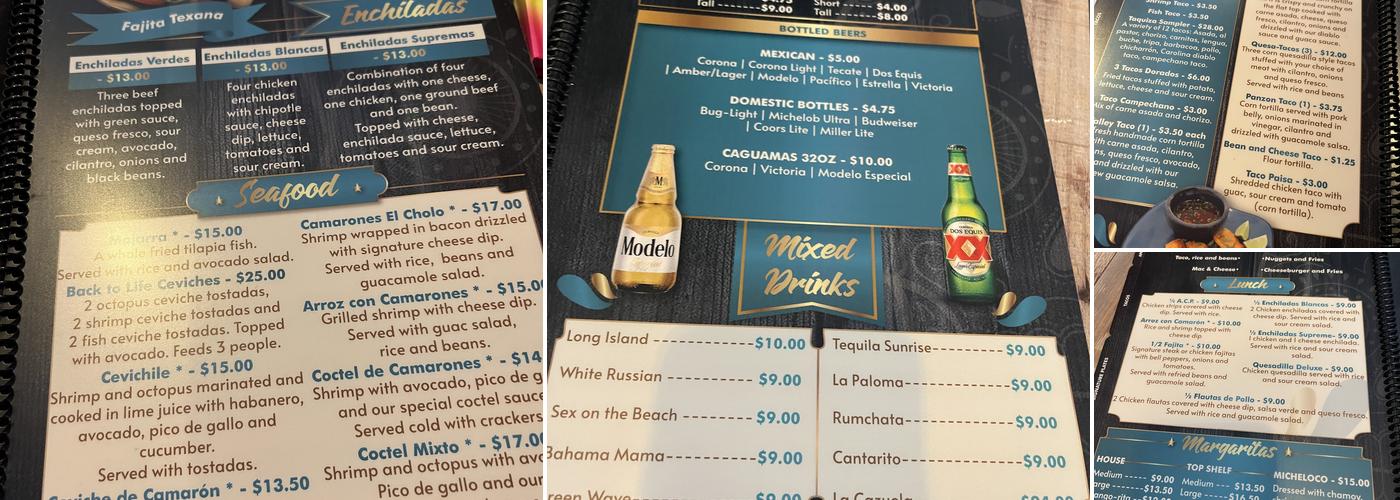 El Cerro Tacos 2 Menu