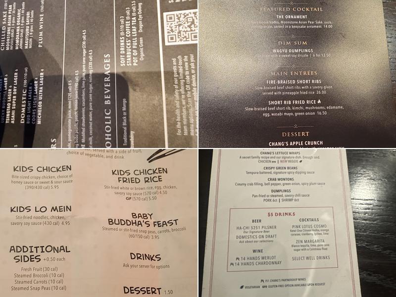 P.F. Chang's Menu