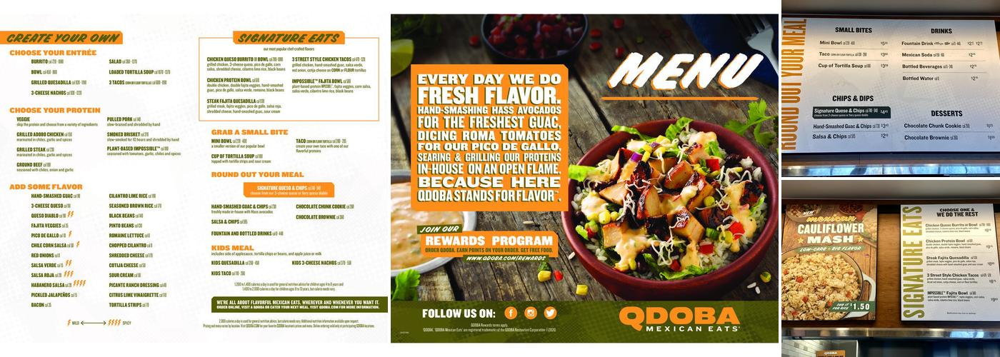 QDOBA Mexican Eats Menu