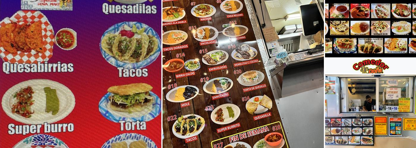 Comedor dona mary Menu