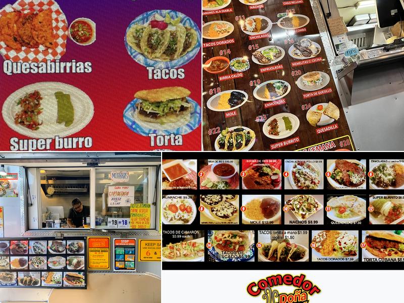 Comedor dona mary Menu