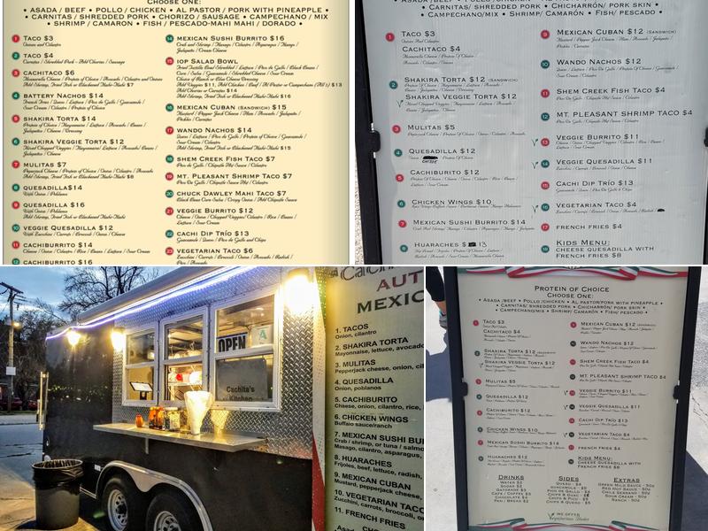 Cachita’s Kitchen Menu