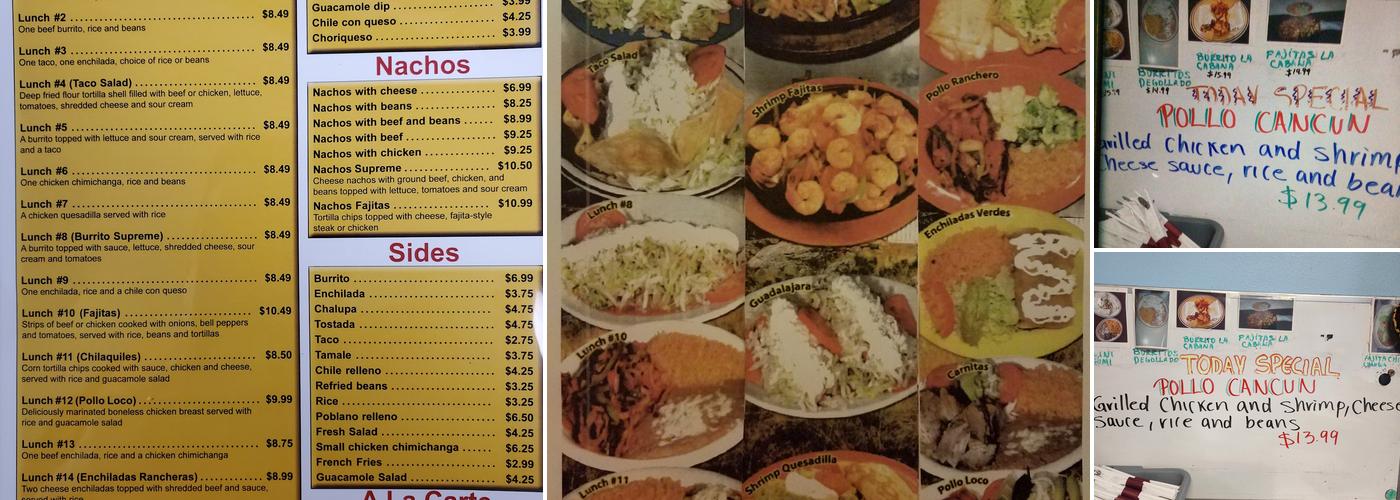 Tacos el bajio Menu