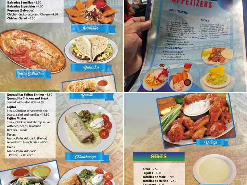 La Catrachada Mexican & latino grill Menu