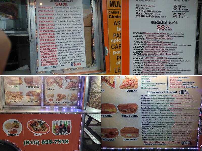 Tacos Y Tortas El Chilango Menu