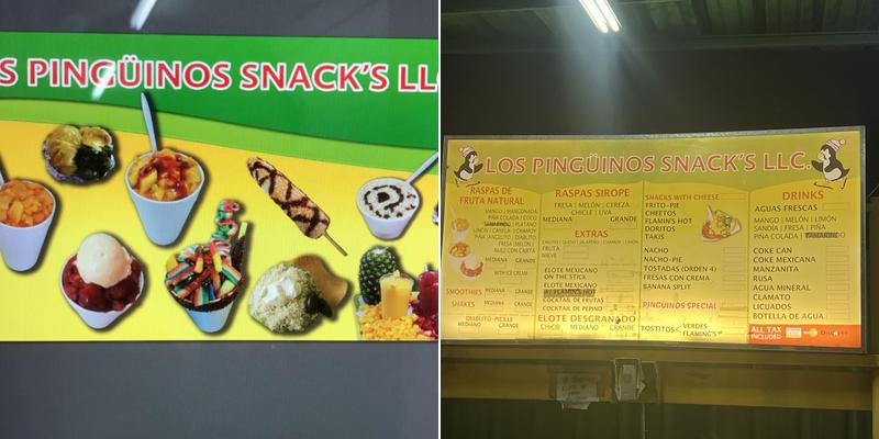 Los Pinguinos snacks Menu