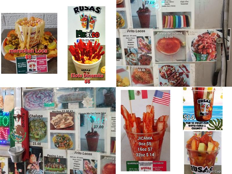 Rusas Mexico Menu