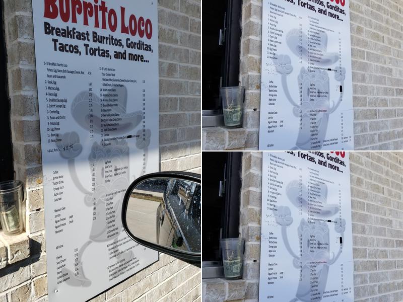 The Burrito Loco Menu