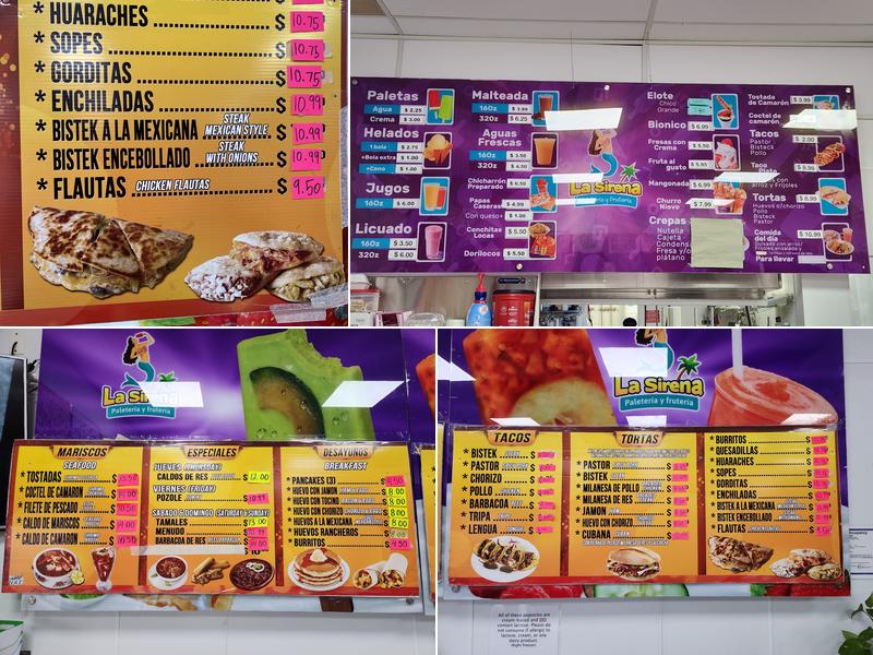 Toñitas taqueria Menu