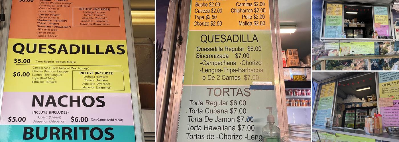 Las Trancas Menu