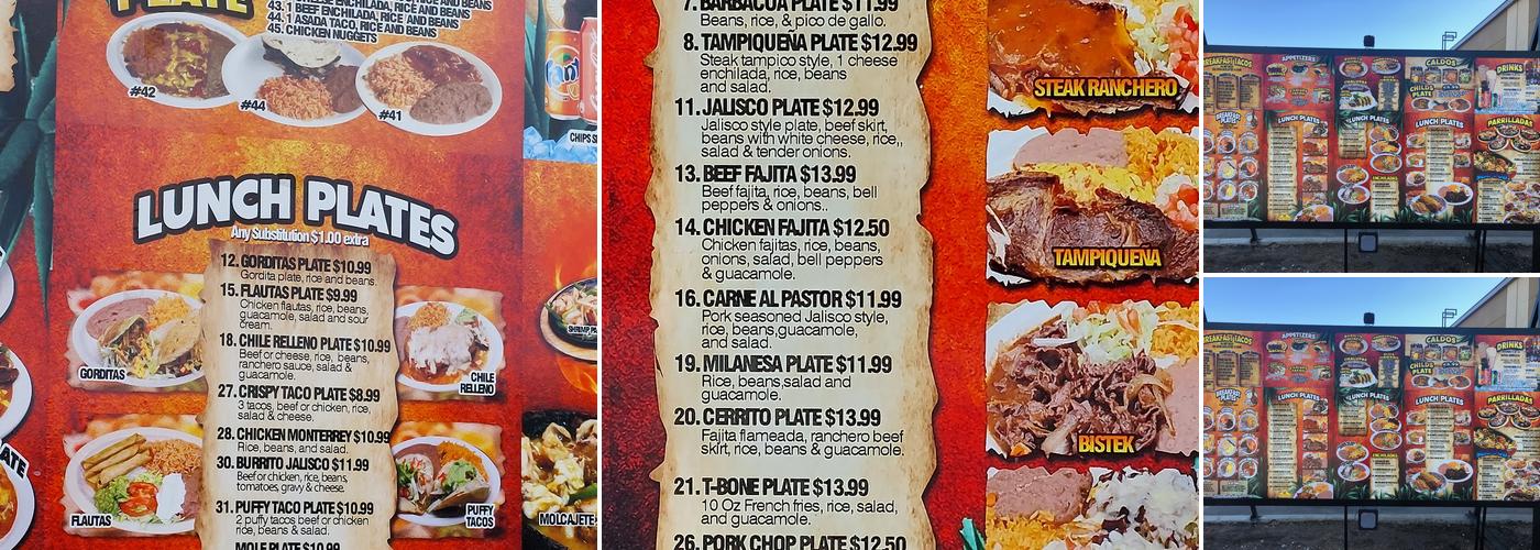 Cerrito Bar & Grill Menu