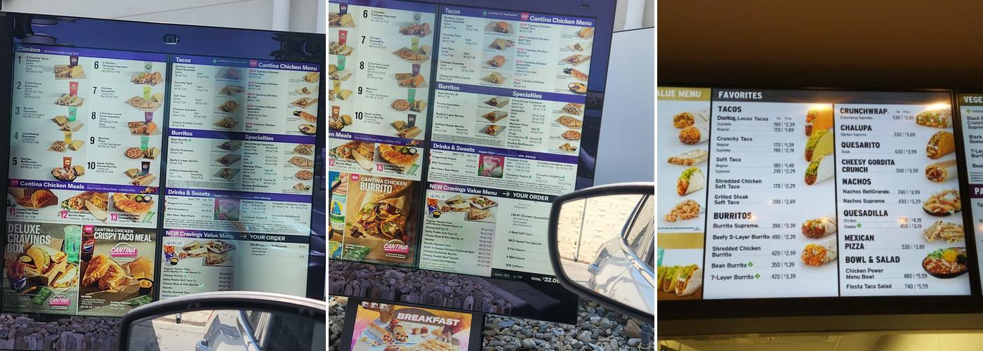 Taco Bell Menu