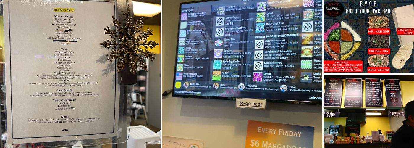 Señor Ramon Taqueria Menu