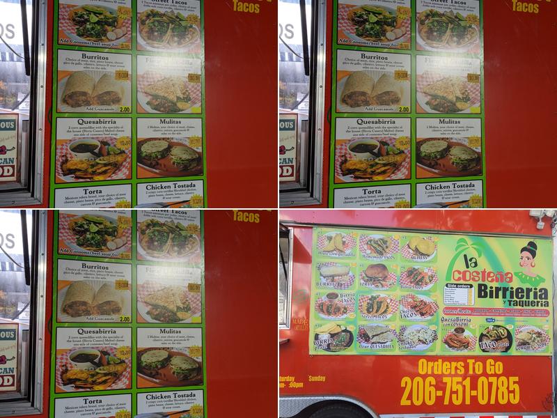 La Costena Birrieria y Taqueria Menu