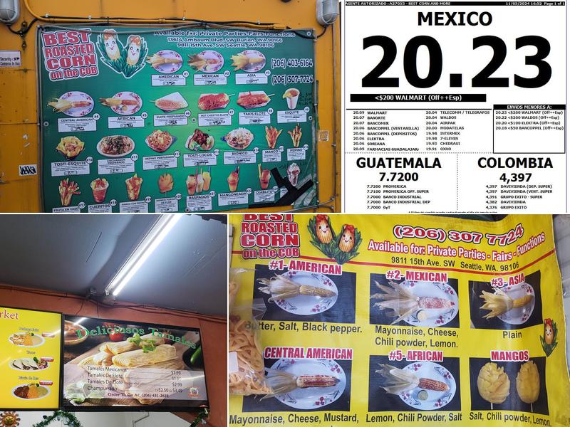 Roasted Corn Stand Menu